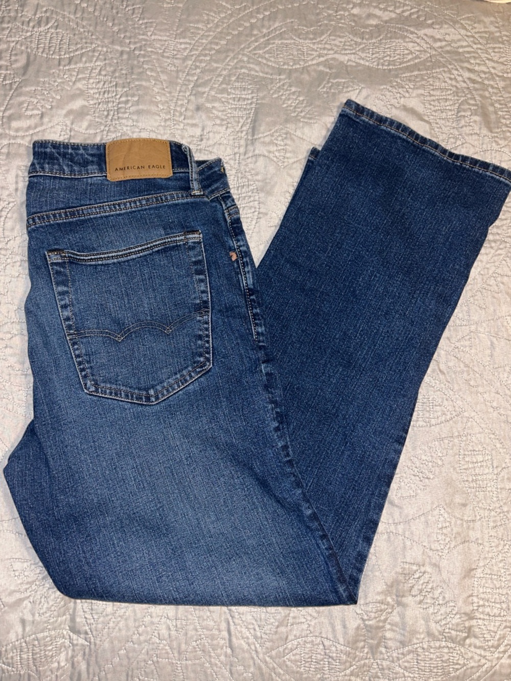 American Eagle Outfitters Men's Medium Blue Straight Jeans 31 x 30